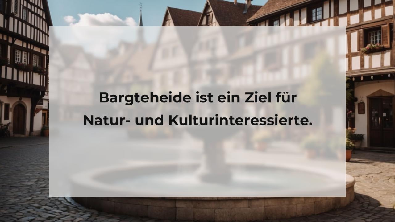 Bargteheide ist ein Ziel für Natur- und Kulturinteressierte.