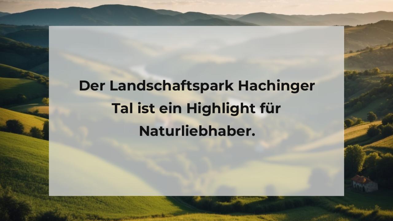 Der Landschaftspark Hachinger Tal ist ein Highlight für Naturliebhaber.