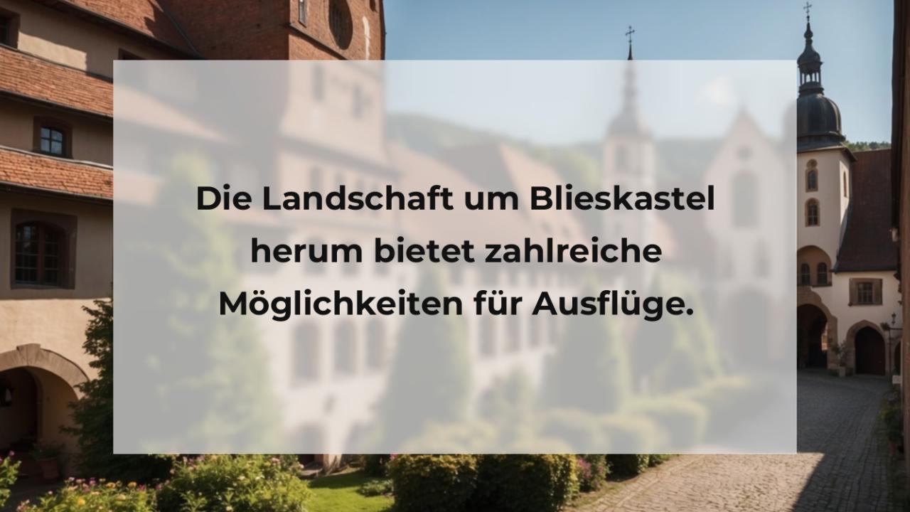 Die Landschaft um Blieskastel herum bietet zahlreiche Möglichkeiten für Ausflüge.