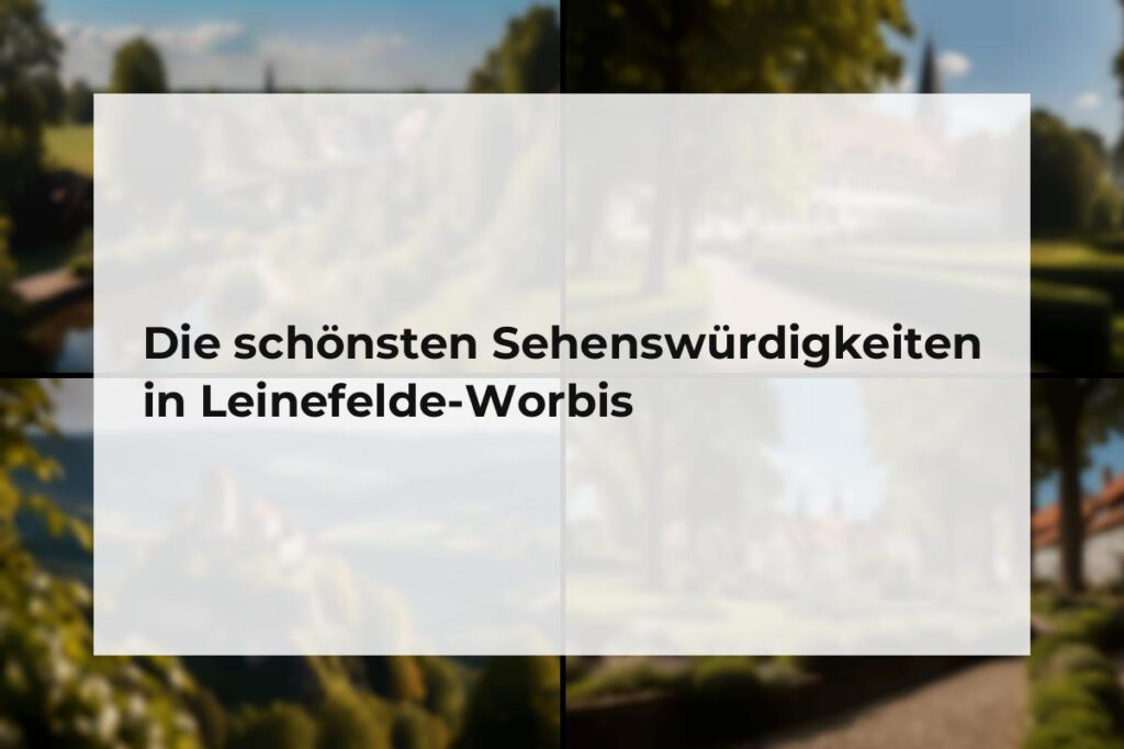 Sehenswürdigkeiten Leinefelde-Worbis