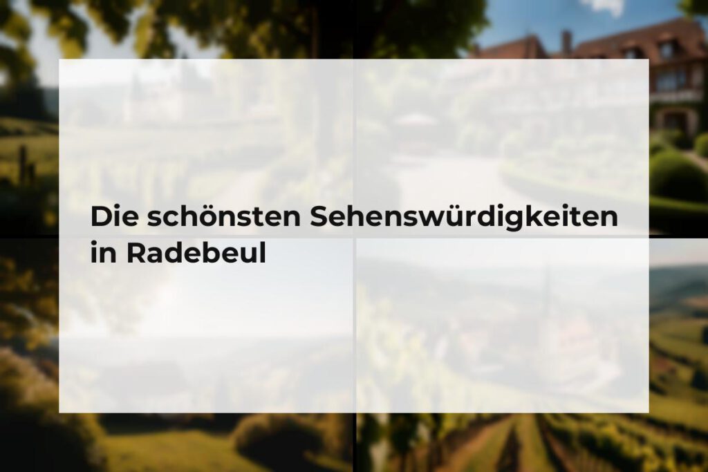 Sehenswürdigkeiten Radebeul