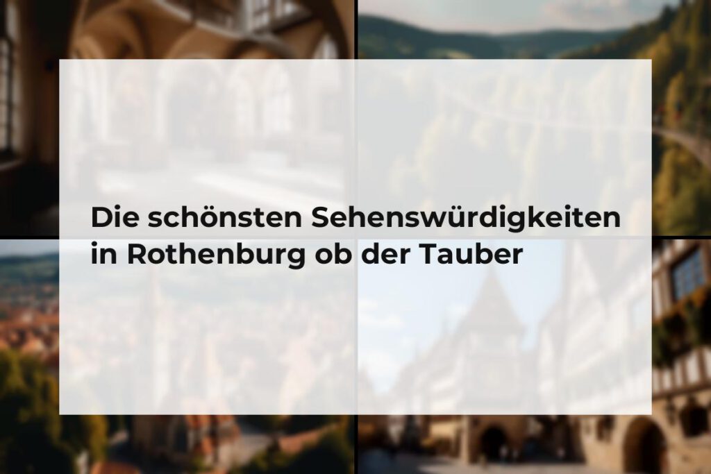 Sehenswürdigkeiten Rothenburg ob der Tauber