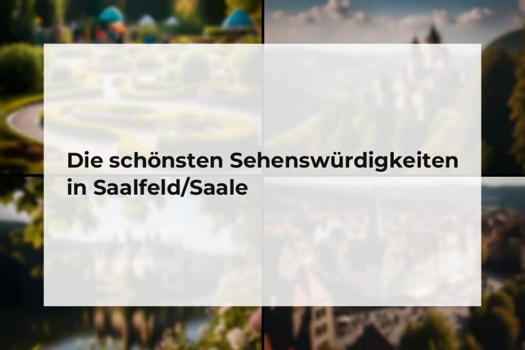 Sehenswürdigkeiten Saalfeld/Saale