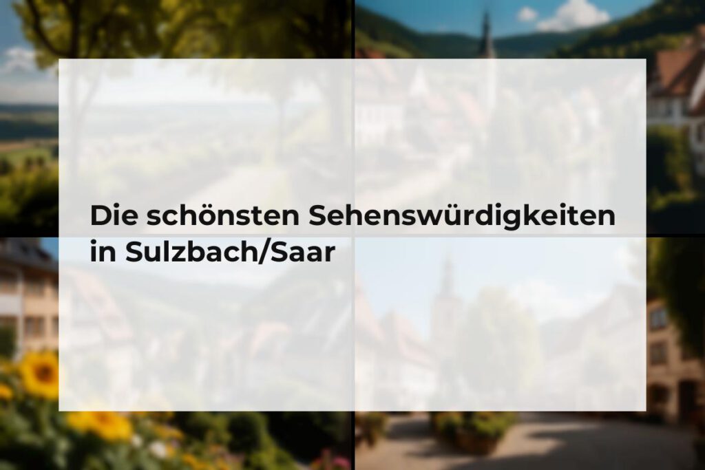 Sehenswürdigkeiten Sulzbach/Saar