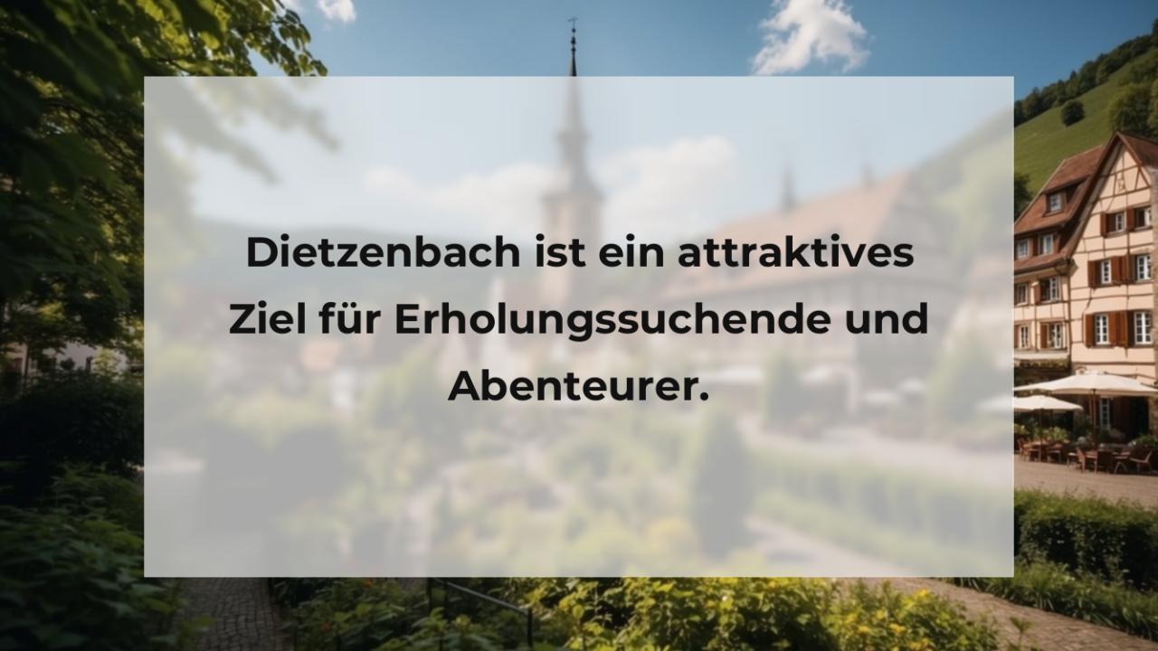 Dietzenbach ist ein attraktives Ziel für Erholungssuchende und Abenteurer.