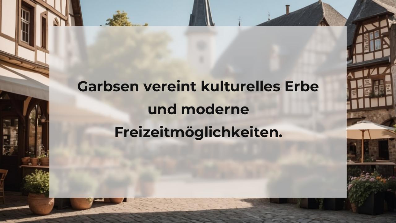 Garbsen vereint kulturelles Erbe und moderne Freizeitmöglichkeiten.