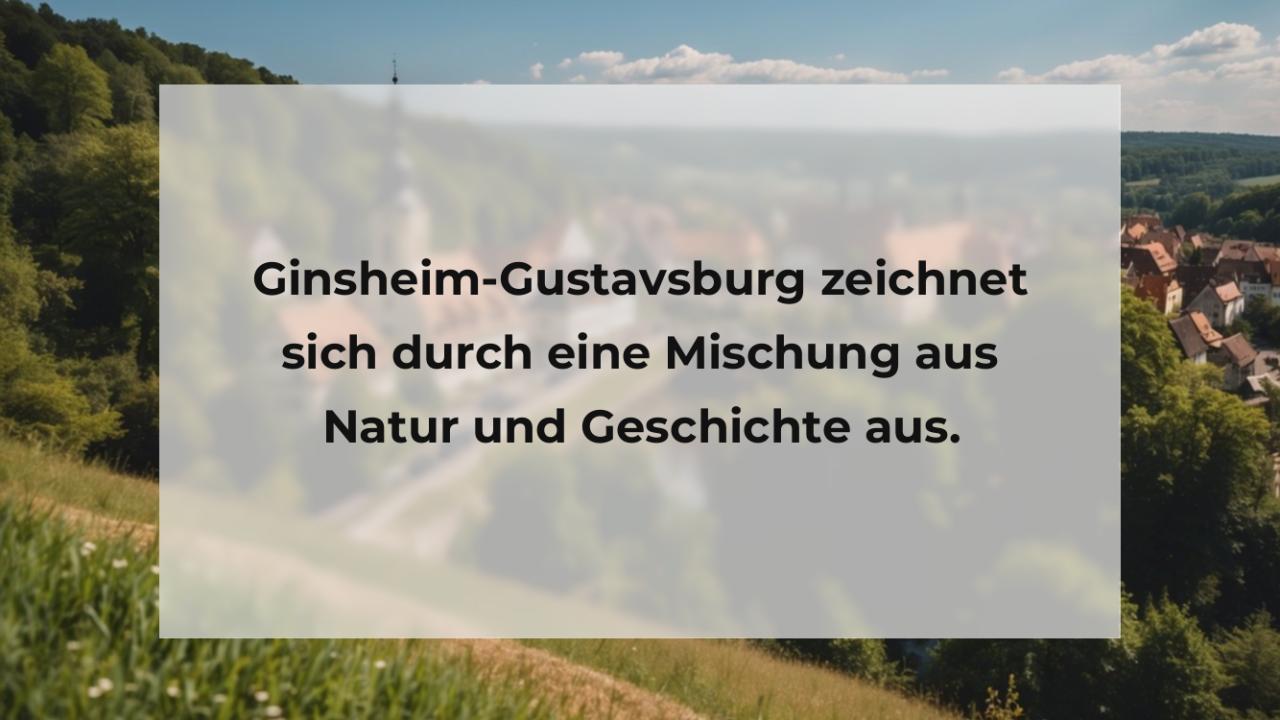 Ginsheim-Gustavsburg zeichnet sich durch eine Mischung aus Natur und Geschichte aus.