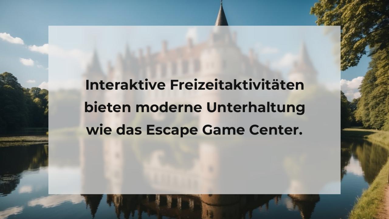 Interaktive Freizeitaktivitäten bieten moderne Unterhaltung wie das Escape Game Center.