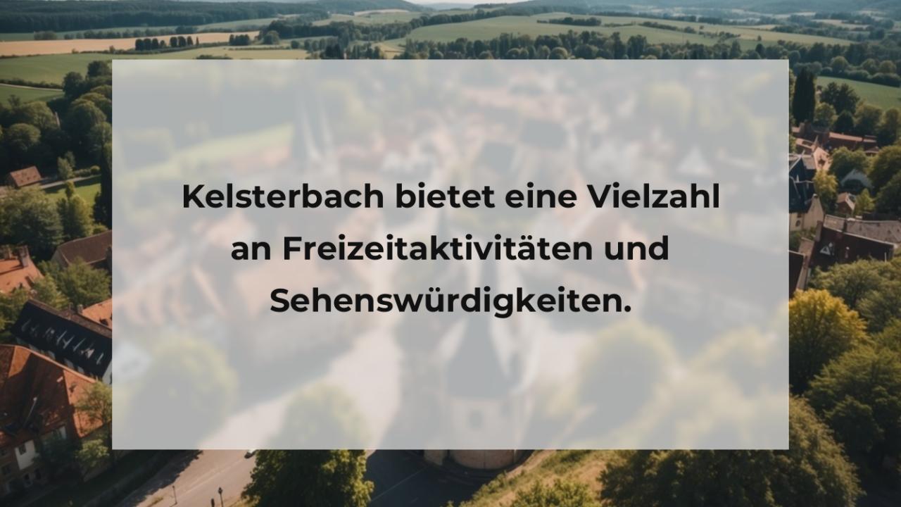 Kelsterbach bietet eine Vielzahl an Freizeitaktivitäten und Sehenswürdigkeiten.