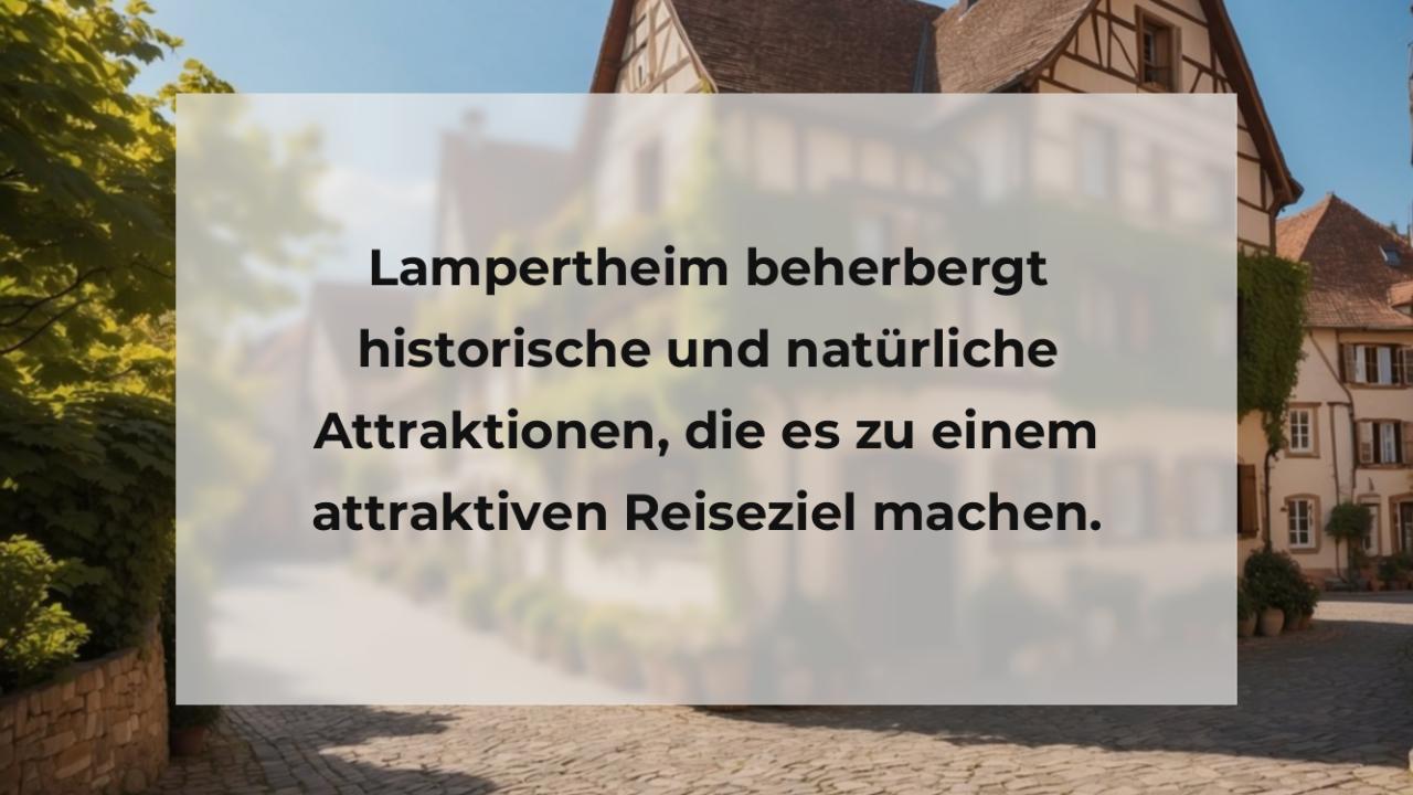 Lampertheim beherbergt historische und natürliche Attraktionen, die es zu einem attraktiven Reiseziel machen.