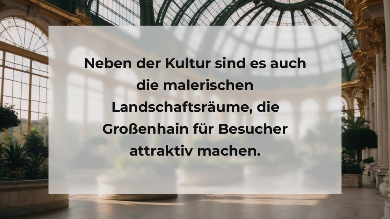 Neben der Kultur sind es auch die malerischen Landschaftsräume, die Großenhain für Besucher attraktiv machen.