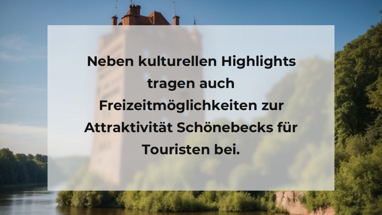 Neben kulturellen Highlights tragen auch Freizeitmöglichkeiten zur Attraktivität Schönebecks für Touristen bei.