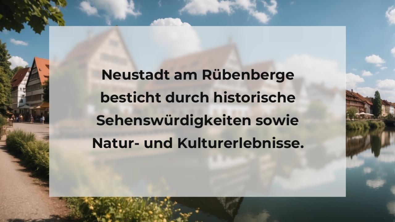 Neustadt am Rübenberge besticht durch historische Sehenswürdigkeiten sowie Natur- und Kulturerlebnisse.