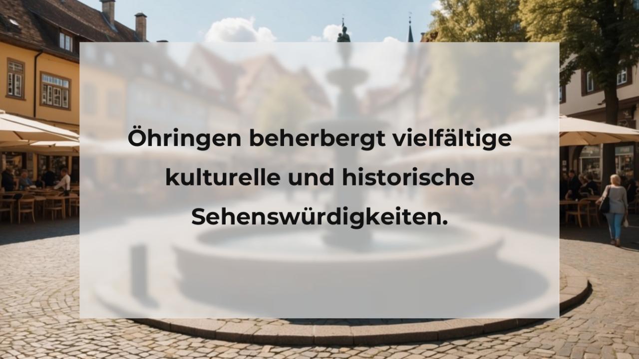 Öhringen beherbergt vielfältige kulturelle und historische Sehenswürdigkeiten.