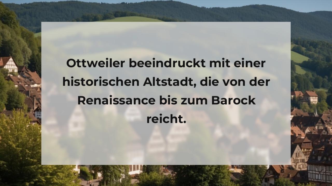 Ottweiler beeindruckt mit einer historischen Altstadt, die von der Renaissance bis zum Barock reicht.