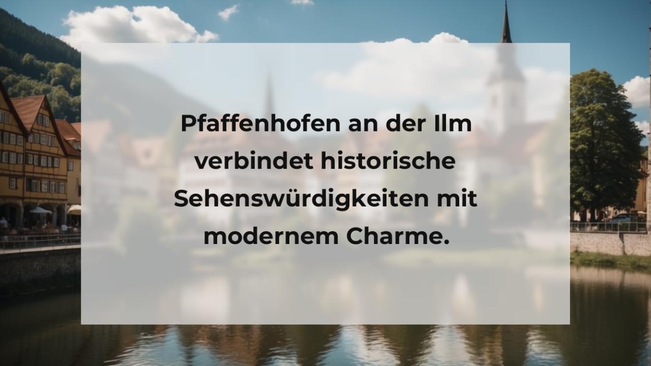 Pfaffenhofen an der Ilm verbindet historische Sehenswürdigkeiten mit modernem Charme.