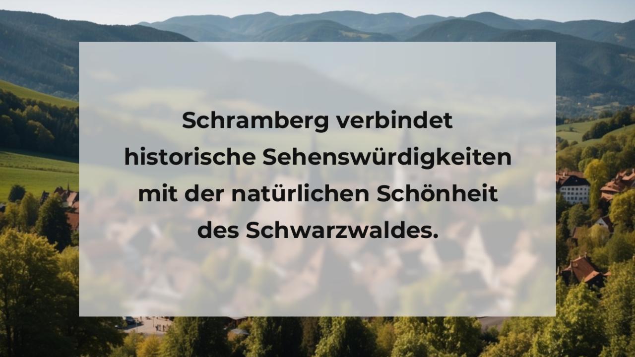 Schramberg verbindet historische Sehenswürdigkeiten mit der natürlichen Schönheit des Schwarzwaldes.