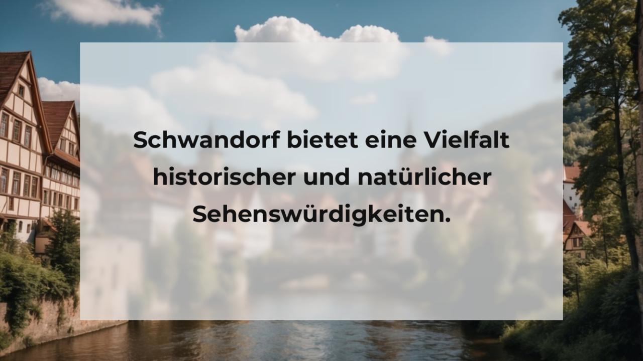 Schwandorf bietet eine Vielfalt historischer und natürlicher Sehenswürdigkeiten.