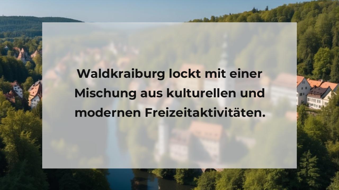 Waldkraiburg lockt mit einer Mischung aus kulturellen und modernen Freizeitaktivitäten.